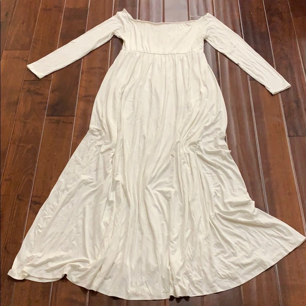 pinkBlush Off the Shoulder long sleeve maxi nwot - Picture 4 of 8